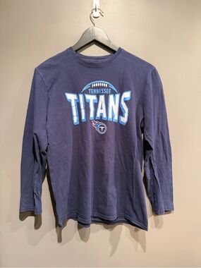 Team Apparel Navy Tennessee Titans Long-Sleeve Tee